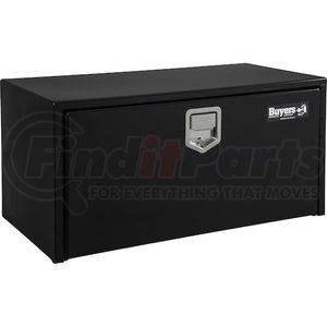 1703100 by BUYERS PRODUCTS - 14 x 16 x 24in. Black Steel Underbody Truck Box with Paddle Latch