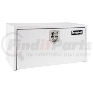 1704403 by BUYERS PRODUCTS - Truck Tool Box - White, Steel, Underbody, 24 x 24 x 30 in.