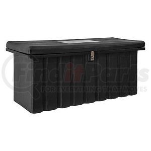 1712250 by BUYERS PRODUCTS - Truck Bed Storage Box - Black, Poly, Chest, 22.5 x 19.5/18.75 x 51/47 in.