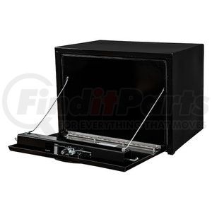 1732300 by BUYERS PRODUCTS - 18 x 18 x 24in. Black Steel Underbody Truck Box with 3-Point Latch