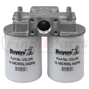 hfa41015 by BUYERS PRODUCTS - 90 GPM Return Line Filter Assembly 1-1/2in. NPT/10 Micron/15 PSI Bypass