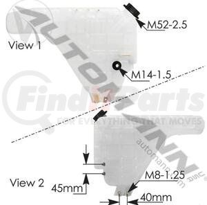 575.10317 by AUTOMANN - Coolant Reservoir - For International Harvester Company (IHC) Trucks