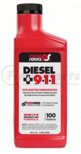8026 by POWER SERVICE - Fuel Additive - Diesel 911®, Winter Rescue Formula, Anti-Gel Treatment, 26 Oz.