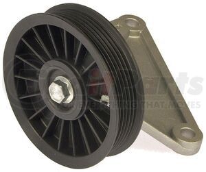 34191 by DORMAN - Air Conditioning Bypass Pulley - 114 mm Diameter, with Bracket and Mounting Hardware