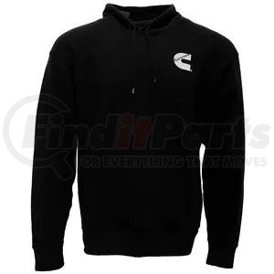 CMN4793 by CUMMINS - Sweatshirt - Unisex, Hoodie Black Fleece in Comfortable 100 Percent Cotton, Large