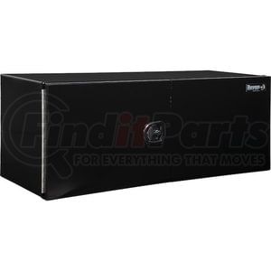 1705945 by BUYERS PRODUCTS - 24 x 24 x 60in. XD Black Smooth Aluminum Underbody Truck Box with Barn Door