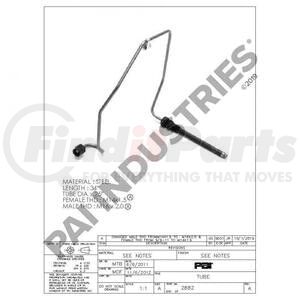 EM28820 by PAI - Fuel Injection Tube Kit - #2 Cylinder Robert Bosch Mack E7 Application