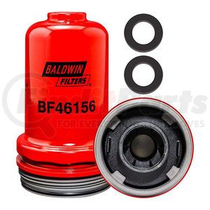 BF46156 by BALDWIN - Fuel Filter - Spin-on with Port used for Various Truck Applications