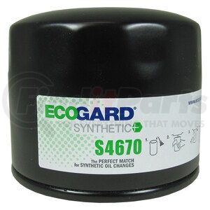 ECOGARD S4670 Engine Oil Filter OIL FILTER - SPIN ON - SYN+