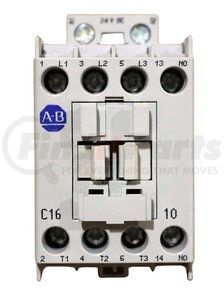 100-C16ZJ10 by ALLEN-BRADLEY - Contactor - 24VDC Coil, 16 AMP, 3 Pole,1 NO, Din Rail Mounting