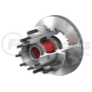 CON10084931 by CONMET - Hub and Rotor Assembly - PreSet®, 10-Stud, 11.25" Bolt Circle, for R Drive