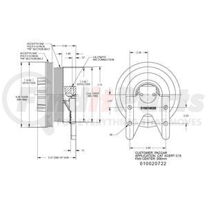 010020722X by KIT MASTERS - Kysor-Style Hub - Remanufactured