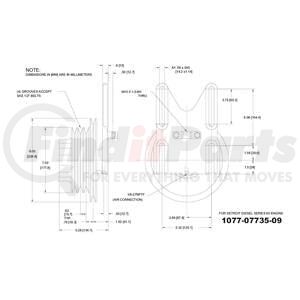 1077-07735-09X by KIT MASTERS - Kysor-Style Hub - Remanufactured