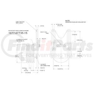 1077-07735-15X by KIT MASTERS - Kysor-Style Hub - Remanufactured