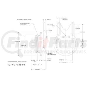 1077-07735-05X by KIT MASTERS - Kysor-Style Hub - Remanufactured