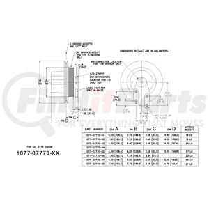 1077-07770-01X by KIT MASTERS - Remanufactured Kysor-style hubs by Kit Masters are premium replacements for worn or damaged hubs (pulley & bracket). Also requires replacement/repair of appropriate fan clutch.