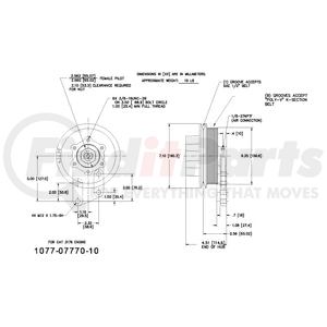 1077-07770-10X by KIT MASTERS - Kysor-Style Hub - Remanufactured