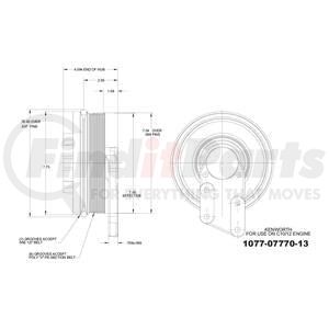 1077-07770-13X by KIT MASTERS - Kysor-Style Hub - Remanufactured