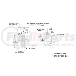 1077-07867-04X by KIT MASTERS - Kysor-Style Hub - Remanufactured