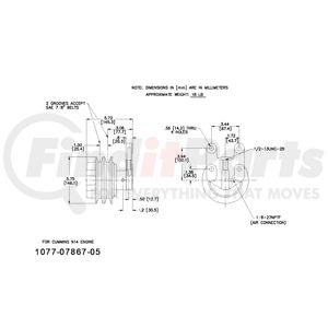 1077-07867-05X by KIT MASTERS - Kysor-Style Hub - Remanufactured