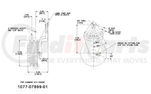 1077-07899-01X by KIT MASTERS - Kysor-Style Hub - Remanufactured