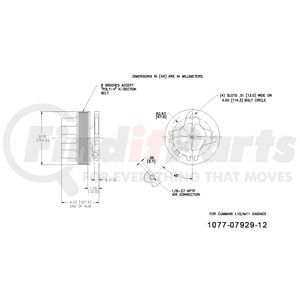 1077-07929-12X by KIT MASTERS - Remanufactured Kysor-style hubs by Kit Masters are premium replacements for worn or damaged hubs (pulley & bracket). Also requires replacement/repair of appropriate fan clutch.