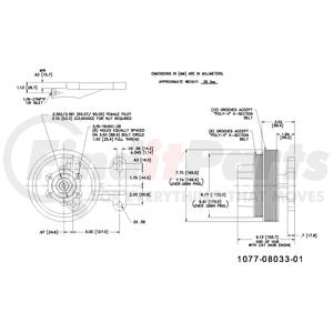 1077-08033-01X by KIT MASTERS - Kysor-Style Hub - Remanufactured