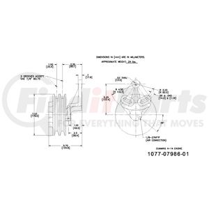 1077-07986-01X by KIT MASTERS - Kysor-Style Hub - Remanufactured