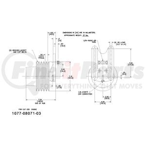 1077-08071-03X by KIT MASTERS - Kysor-Style Hub - Remanufactured