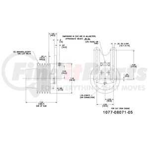 1077-08071-05X by KIT MASTERS - Kysor-Style Hub - Remanufactured