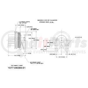 1077-08099-01X by KIT MASTERS - Kysor-Style Hub - Remanufactured