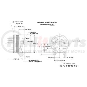 1077-08099-02X by KIT MASTERS - Kysor-Style Hub - Remanufactured