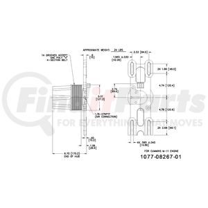 1077-08267-01X by KIT MASTERS - Kysor-Style Hub - Remanufactured