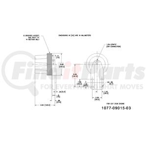 1077-09015-03X by KIT MASTERS - Remanufactured Kysor-style hubs by Kit Masters are premium replacements for worn or damaged hubs (pulley & bracket). Also requires replacement/repair of appropriate fan clutch.