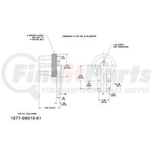 1077-09015-01X by KIT MASTERS - Remanufactured Kysor-style hubs by Kit Masters are premium replacements for worn or damaged hubs (pulley & bracket). Also requires replacement/repair of appropriate fan clutch.