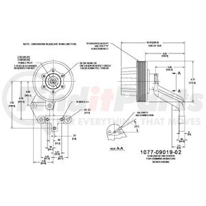 1077-09019-02X by KIT MASTERS - Remanufactured Kysor-style hubs by Kit Masters are premium replacements for worn or damaged hubs (pulley & bracket). Also requires replacement/repair of appropriate fan clutch.