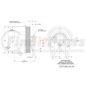 1077-09116-18X by KIT MASTERS - Kysor-Style Hub - Remanufactured