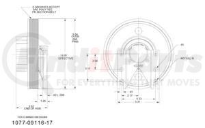 1077-09116-17X by KIT MASTERS - Kysor-Style Hub - Remanufactured