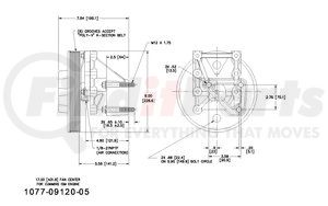 1077-09120-05X by KIT MASTERS - Kysor-Style Hub - Remanufactured