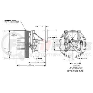 1077-09120-08X by KIT MASTERS - Kysor-Style Hub - Remanufactured