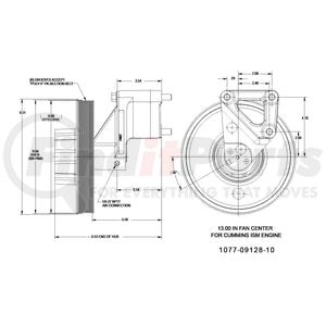 1077-09128-10X by KIT MASTERS - Kysor-Style Hub - Remanufactured