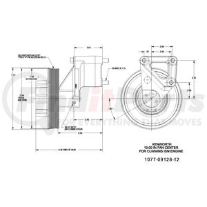 1077-09128-12X by KIT MASTERS - Kysor-Style Hub - Remanufactured