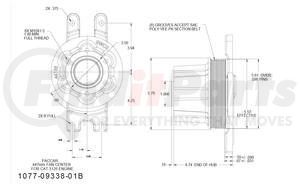 1077-09338-01BX by KIT MASTERS - Kysor-Style Hub - Remanufactured