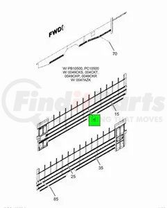 2201836C1 by NAVISTAR - Body Rub Rail - Top Left 2008  Ce Hand For International IC Bus