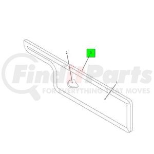 HSM442439217 by NAVISTAR - Upholstery Filler Panel - Upholstery Compartment Driver  Bottom