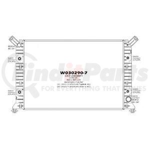 RAD13301 by GMC - RAD PLASTIC/ALUM; 2011-18 SILV 2500/3500; 6.0L