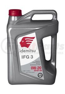 30015203-95300C020 by IDEMITSU - Engine Oil - Gasoline, Fully Synthetic, 0W-20, SP/GF-6A, 5 Quart