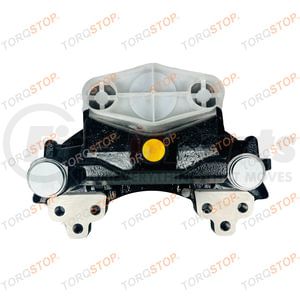 CAW003L by TORQSTOP - Air Brake Disc Brake Caliper - Left, Wabco Maxx 22T Caliper, w/ Mounting Hardware