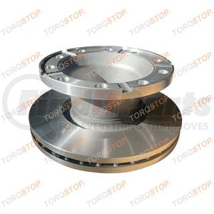 RUW76902 by TORQSTOP - Disc Brake Rotor - Vented, Smooth Surface, Zinc-Aluminum Coating