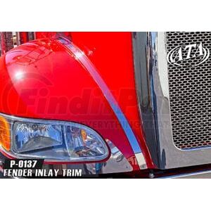 P-0137 by ARANDA - Fender Inlay Trim Peterbilt 337 2009 & Newer